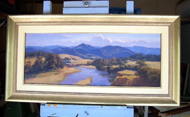 Framed painting, Afternoon Light at Bellbrook